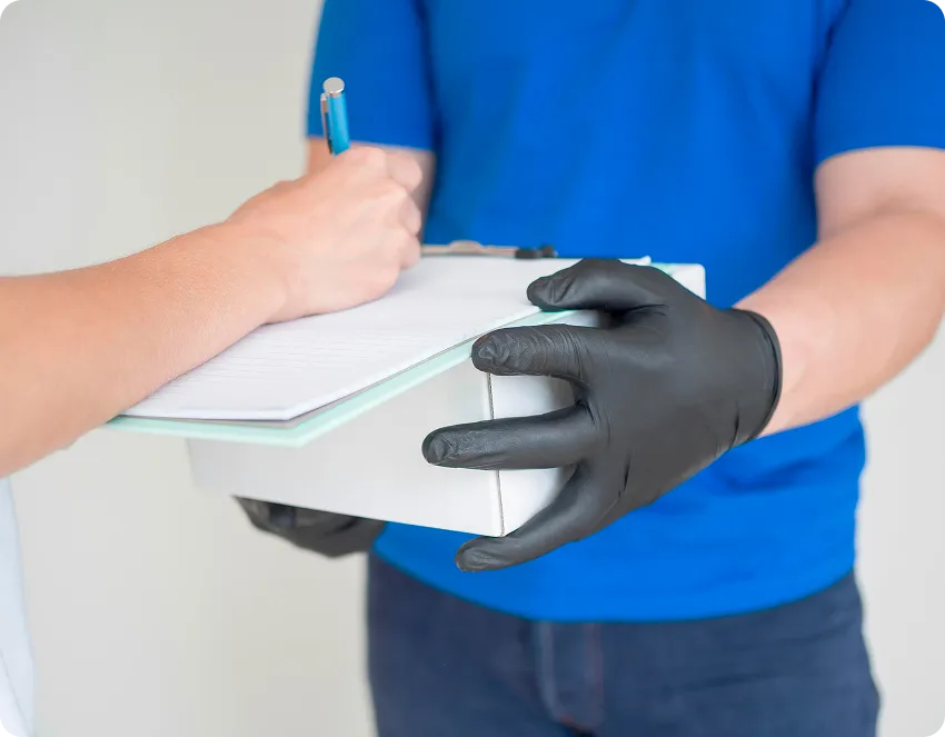 Medical courier handoff